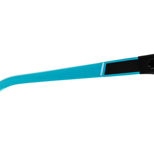 Spy Optics Flynn 5050 Soft Matte Black Translucent Blue With Dark Blue Spectra Mirror Lenses