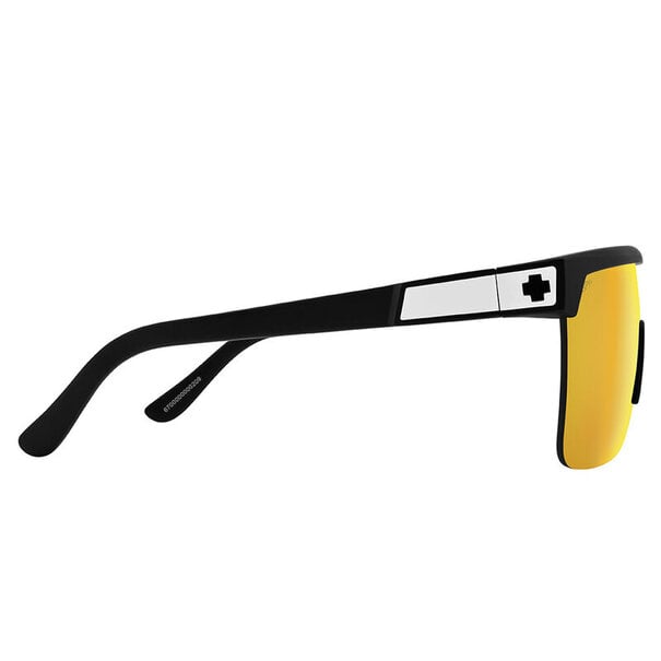 Spy Optics Flynn 5050 Matte Black With Happy Boost Polar Orange Mirror Lenses