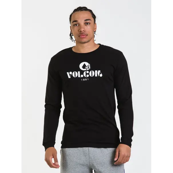 Volcom Boys Spraying Stones L/S Tee Black