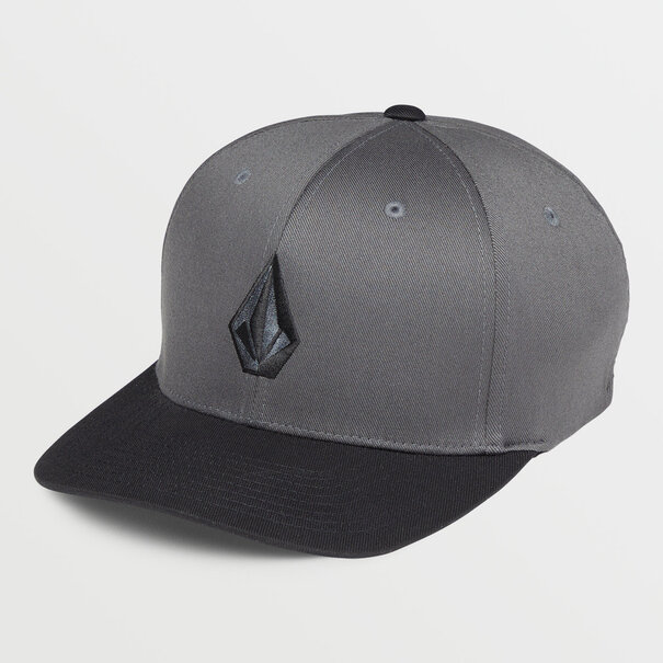 Volcom Full Stone Flexfit Hat / Asphalt Black