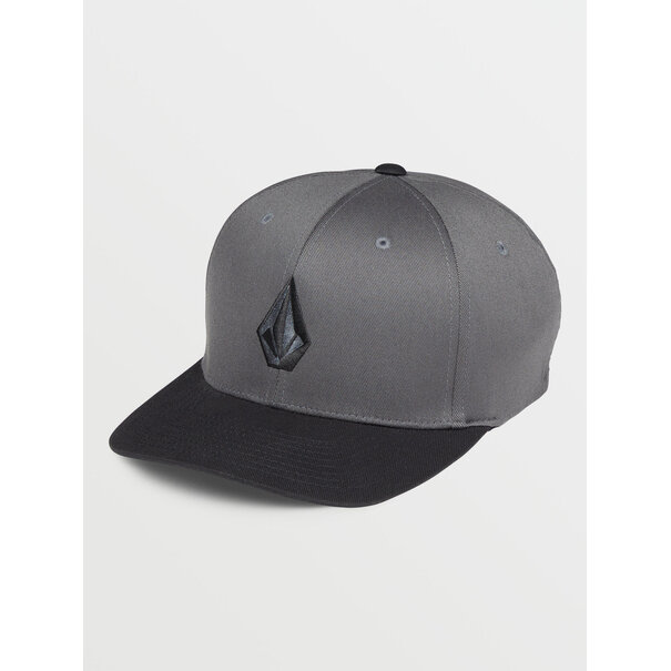Volcom Full Stone Flexfit Hat / Asphalt Black