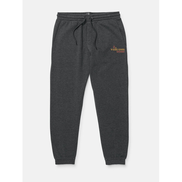 Volcom Stone Bubbled Elastic Waist Sweatpants / Heather Black