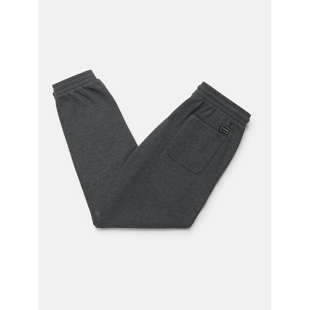 Volcom Stone Bubbled Elastic Waist Sweatpants / Heather Black