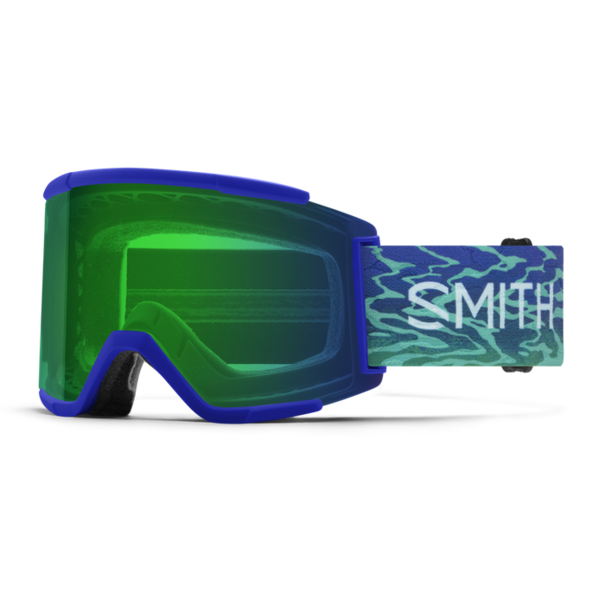 SMITH OPTICS Squad XL Lapis Brain Waves With Chromapop Green Mirror Lenses