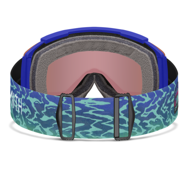 SMITH OPTICS Squad XL Lapis Brain Waves With Chromapop Green Mirror Lenses