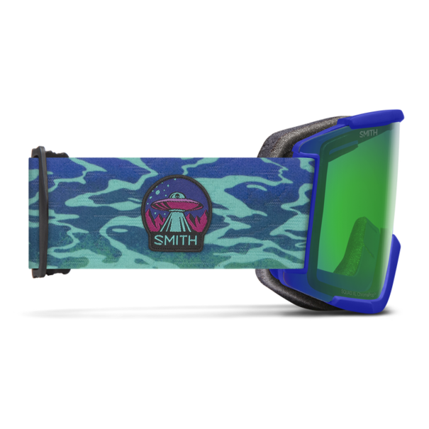 SMITH OPTICS Squad XL Lapis Brain Waves With Chromapop Green Mirror Lenses
