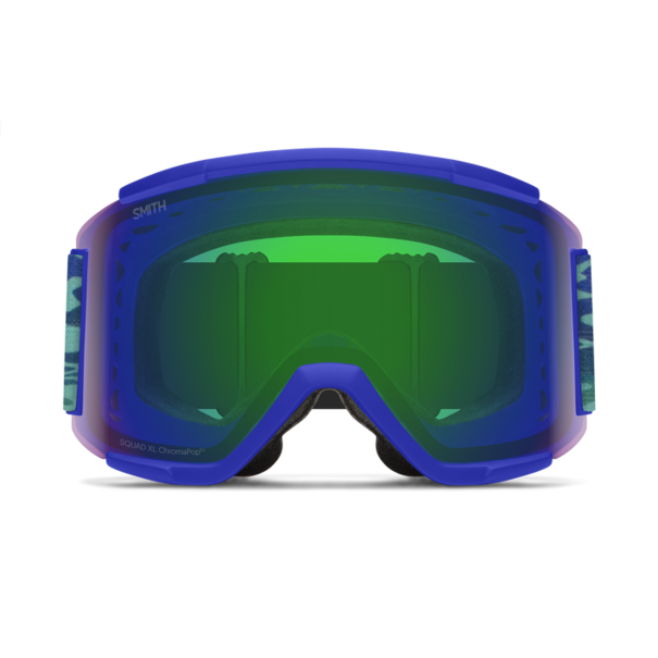 SMITH OPTICS Squad XL Lapis Brain Waves With Chromapop Green Mirror Lenses