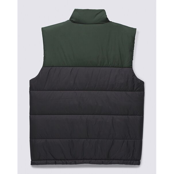 Vans Footwear Norris MTE 1 Puffer Vest / Black and Deep Forest Green