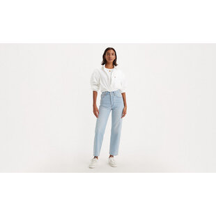 Ribcage Straight Ankle Jeans / Cool Blue Popsicle