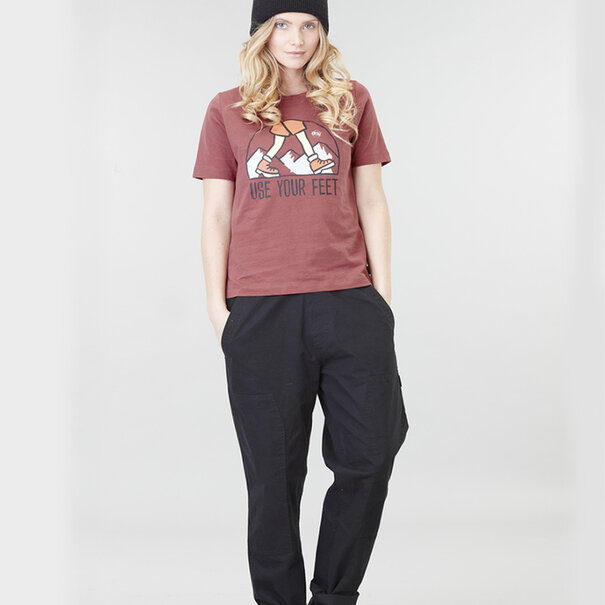 Picture Organic Picture Organic:  Womens Use your Feet Tee: Tomette