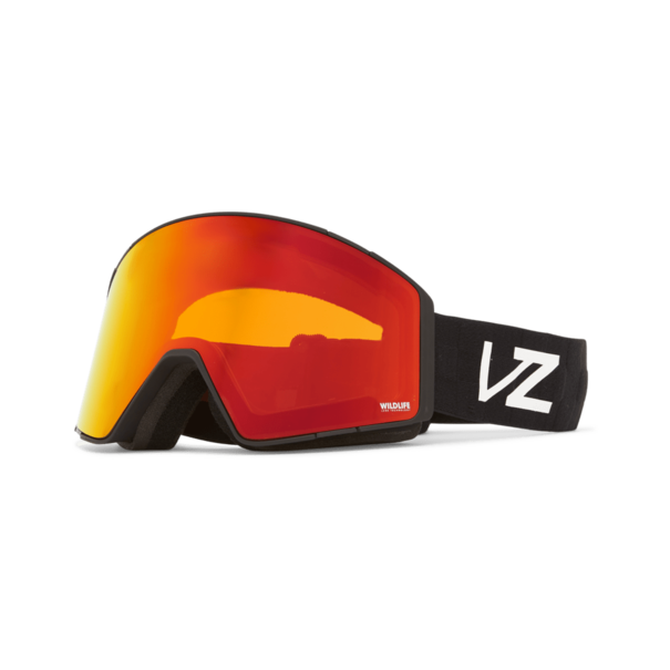 Vonzipper Capsule Black Satin With Wildfire Chrome Lenses
