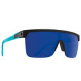 Flynn 5050 Soft Matte Black Translucent Blue With Dark Blue Spectra Mirror Lenses