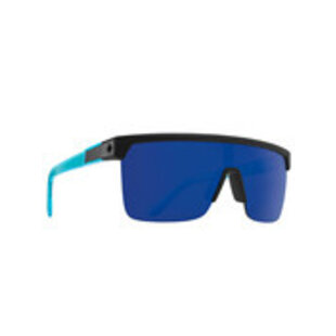 Flynn 5050 Soft Matte Black Translucent Blue With Dark Blue Spectra Mirror Lenses