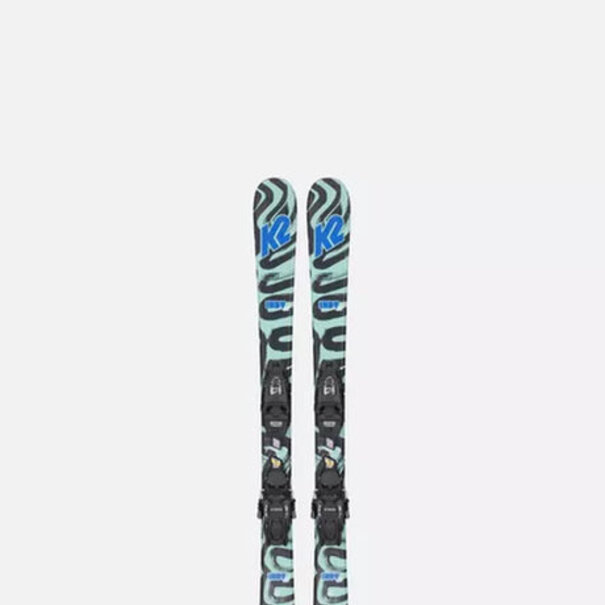 K2 Skis Boys Indy 124/FDT 4.5Blk S 70mm