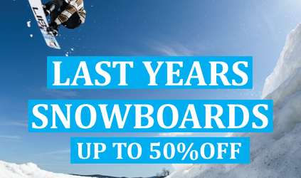LAST YEARS SNOWBOARDS ON CLEARANCE