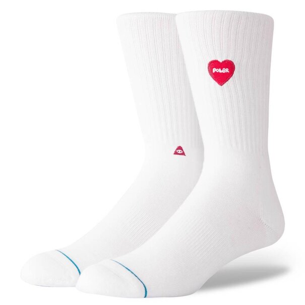 Stance Socks Love Vibes Crew Socks / White