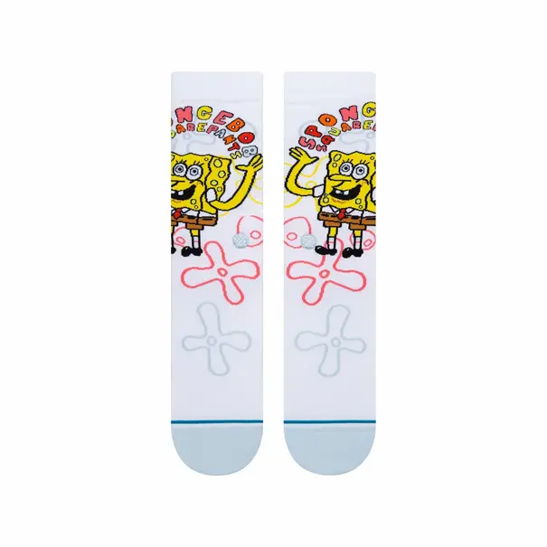 Stance Socks Sponge Bob Imagination Crew Socks / White