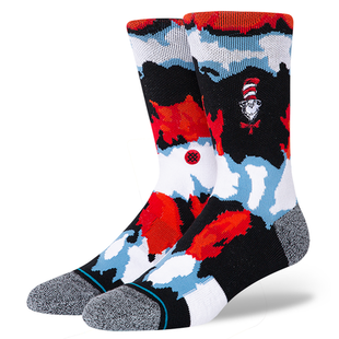 Cat in The Hat Crew Socks / Black