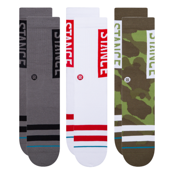 Stance Socks The OG Crew Socks 3 Pack / Camo