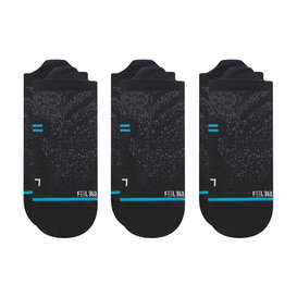 Run Ultra Light Tab Socks 3 Pack / Black