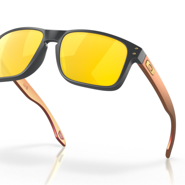 Oakley Sunglasses Holbrook Matte Carbon With Prizm 24K Polarized Lenses