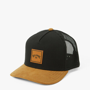 Stacked Trucker Hat / Black and Tan