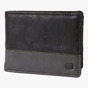 Dimension Faux Leather Wallet / Black Charcoal