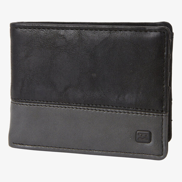 BILLABONG Dimension Faux Leather Wallet / Black Charcoal
