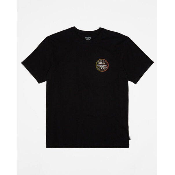 BILLABONG Rotor Short Sleeve Rash Guard / Black