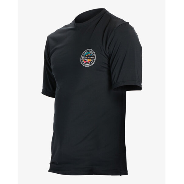 BILLABONG Rotor Short Sleeve Rash Guard / Black