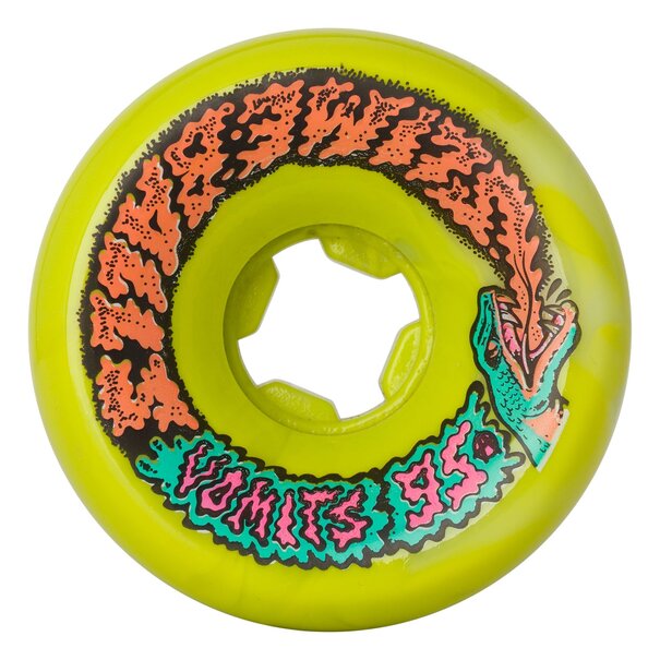 Slime Balls Wheels Snake Vomit Green and White 95A 60mm