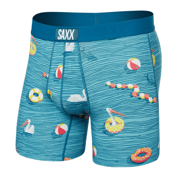 Saxx Vibe Super Soft Boxer Brief Swimmers- Sea Level