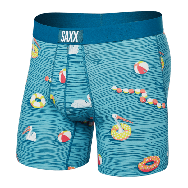 SAXX Underwear Vibe Super Soft Boxer Brief Swimmers- Sea Level