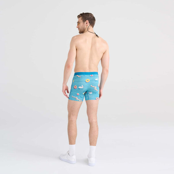 SAXX Underwear Vibe Super Soft Boxer Brief Swimmers- Sea Level