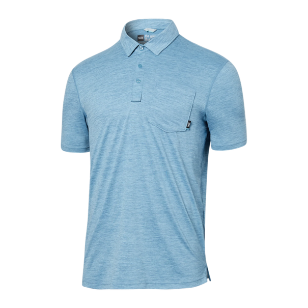Saxx Droptemp All Day Cooling Polo / Washed Blue Heather