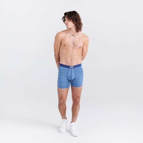 Saxx Vibe Super Soft Boxer Brief / Spacedye Heather and Navy