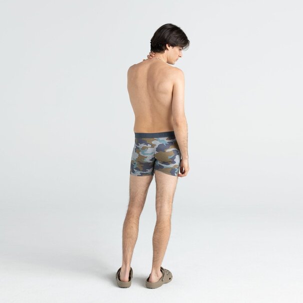 SAXX Underwear Vibe Super Soft Boxer Brief Grey Supersize Camo