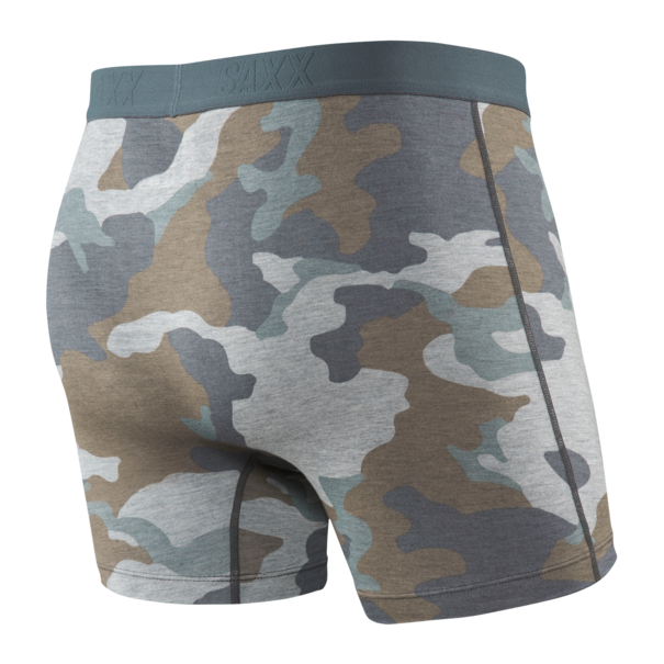 SAXX Underwear Vibe Super Soft Boxer Brief Grey Supersize Camo