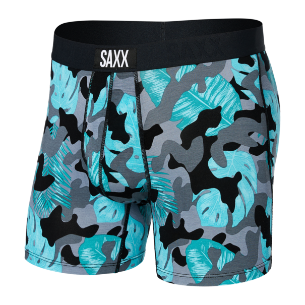 Saxx Vibe Super Soft Boxer Brief Island Camo- Black
