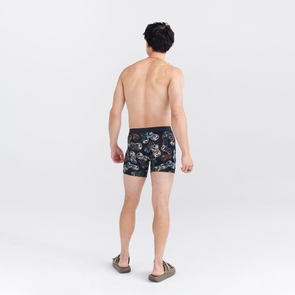 SAXX Underwear Vibe Super Soft Boxer Brief Friday Night Camo- Black