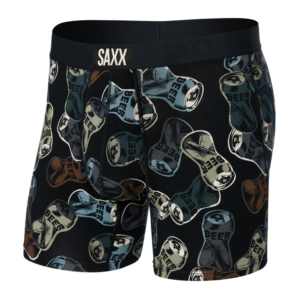 Saxx Vibe Super Soft Boxer Brief Friday Night Camo- Black