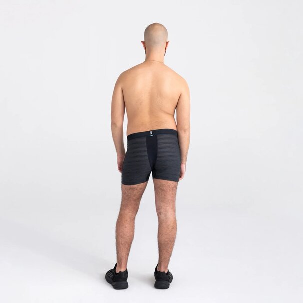 SAXX Underwear Droptemp Cooling Mesh Boxer Brief / Black Heather
