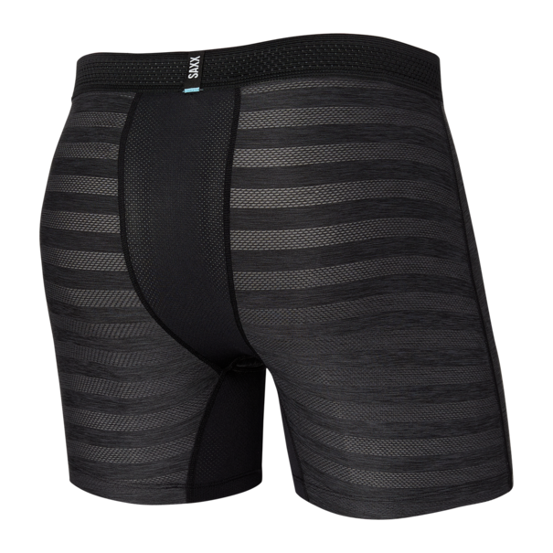SAXX Underwear Droptemp Cooling Mesh Boxer Brief / Black Heather