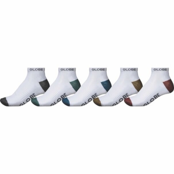 Globe Shoes and Skateboards Ingles Ankle Socks / 5 Pack