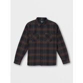 OVERSTONED FLANNEL Long Sleeve - MAHOGANY