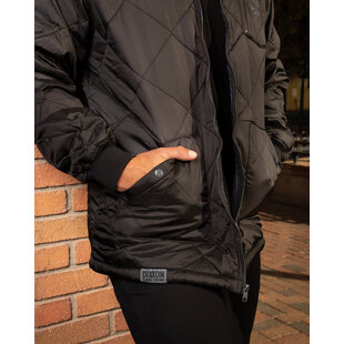 Midnight Diamond Stitch Jacket / Black