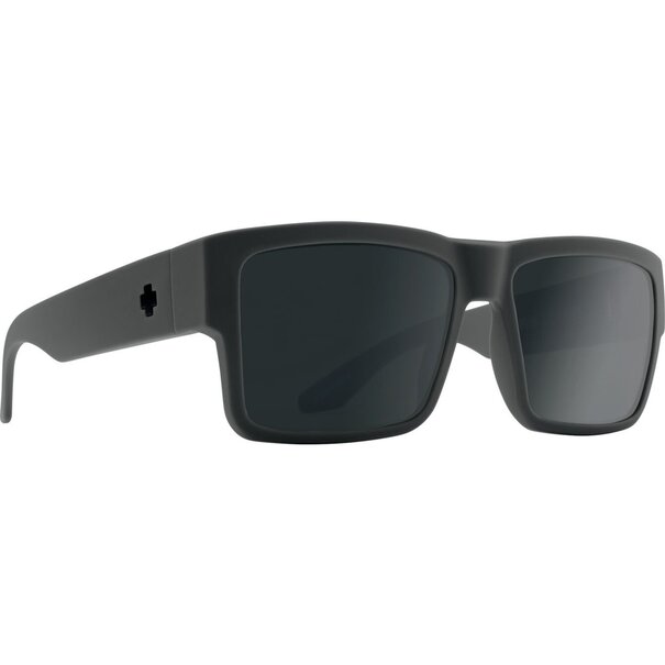 Spy Optics Cyrus Soft Matte Dark Grey With Happy Gray Green Polarized Black Spectra Mirror Lenses