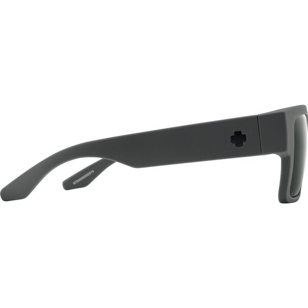 Spy Optics Cyrus Soft Matte Dark Grey With Happy Gray Green Polarized Black Spectra Mirror Lenses