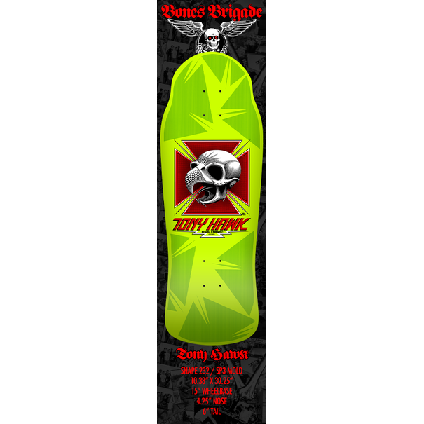 Powell-Peralta Hawk Series 15 Lime Deck / 10.38