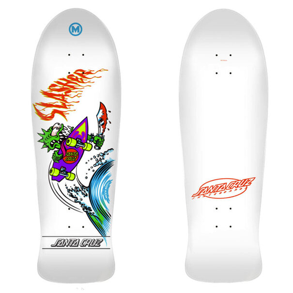 Santa Cruz Skateboards Meek OG Slasher Reissue White Deck / 10.1X31.13